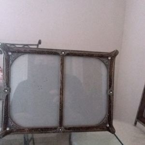 Double Picture Frame Brownish sparkle toned